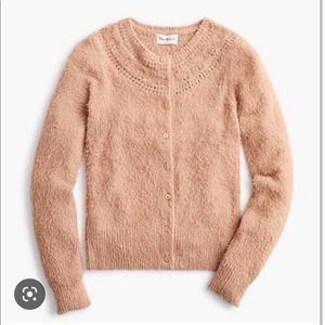 Jcrew the reeds fuzzy cardigan size small